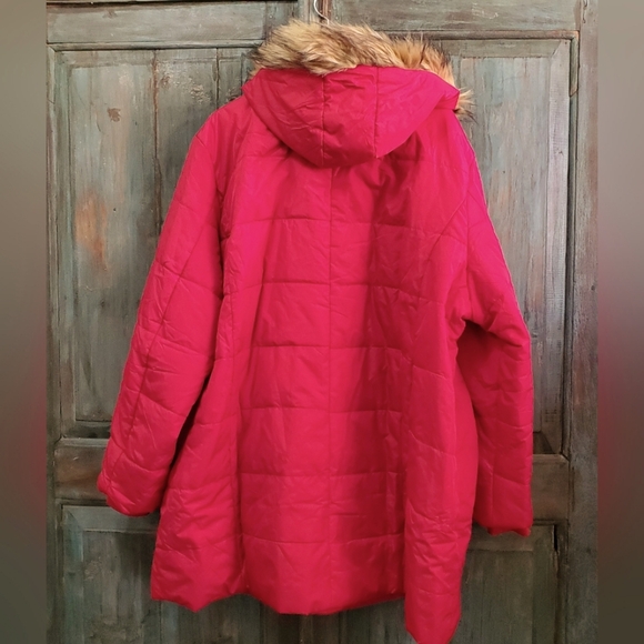 Roaman's Women's Plus Size Knee Length Puffer Coat, Size 3X (30/32) - Picture 2 of 11